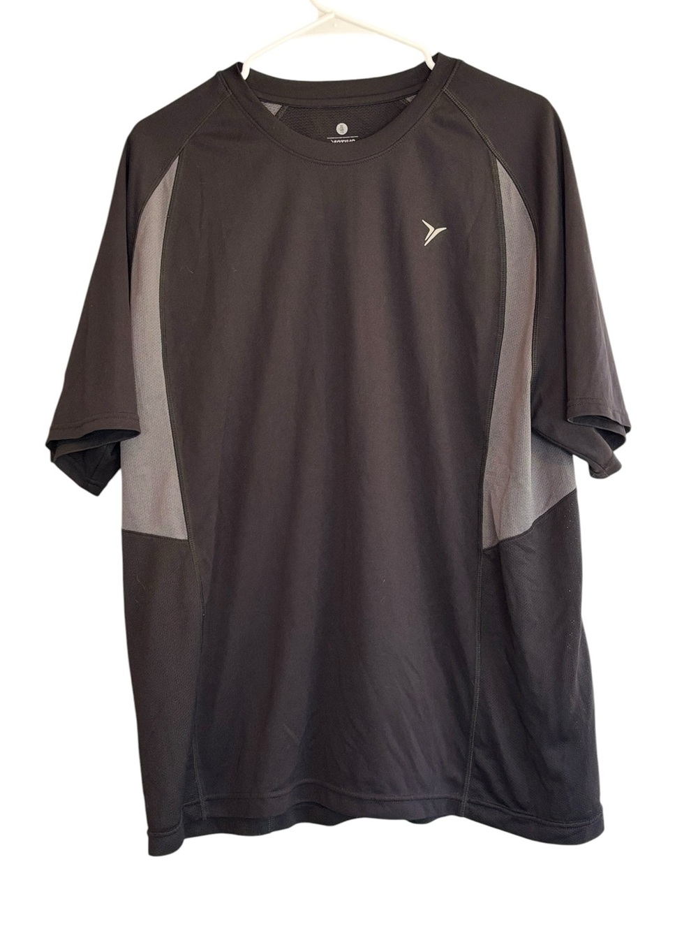 Old Navy Active Men’s Performance Athletic Shirt Black Gray Short Sleeve XL
